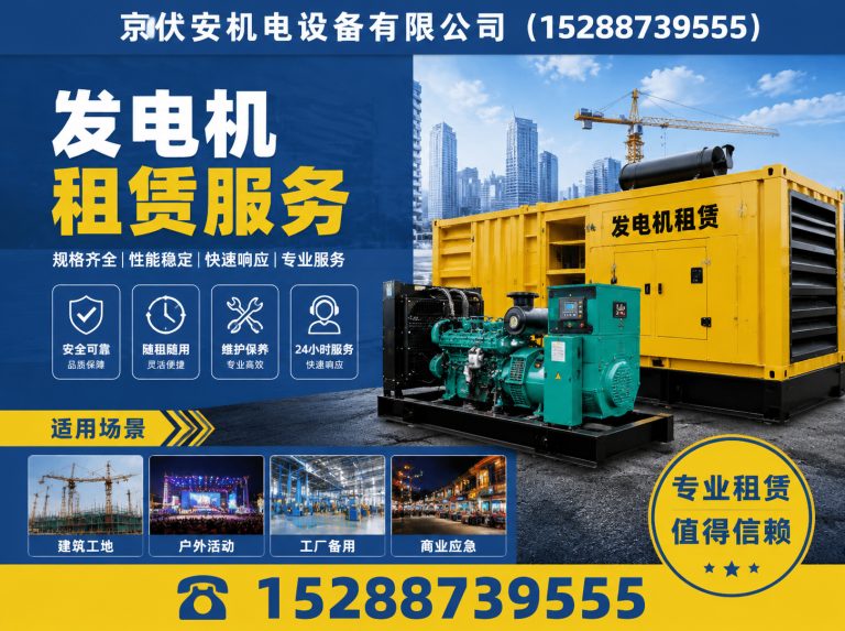 南昌发电机出租展示图